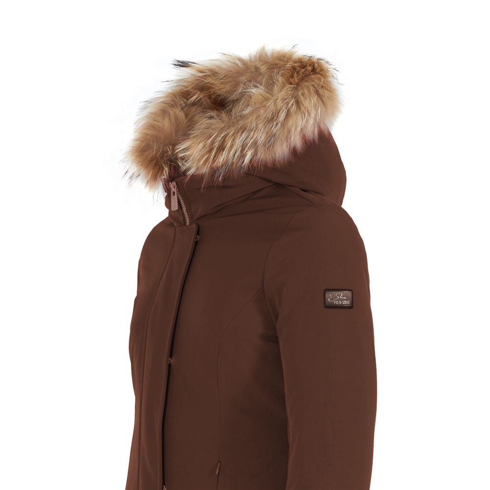 Yes Zee Braune Nylon Jacken & Mantel